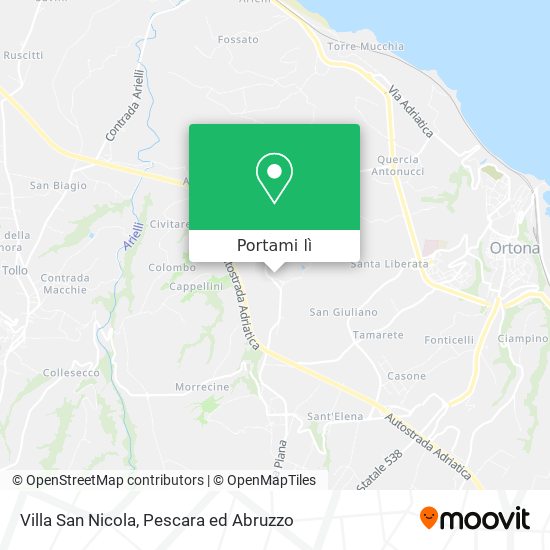 Mappa Villa San Nicola