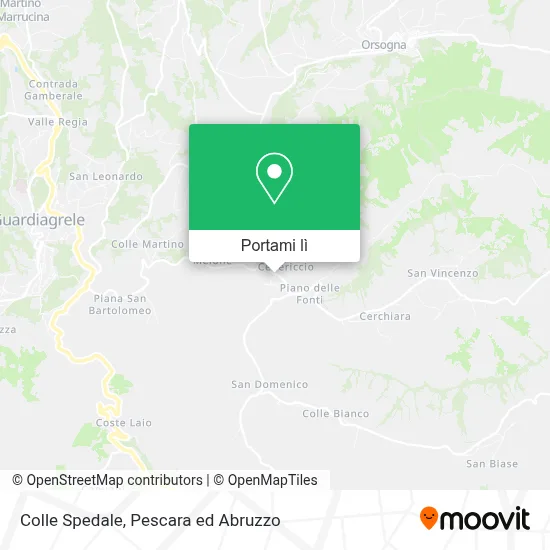 Mappa Colle Spedale