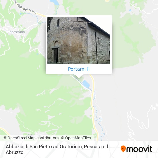 Mappa Abbazia di San Pietro ad Oratorium