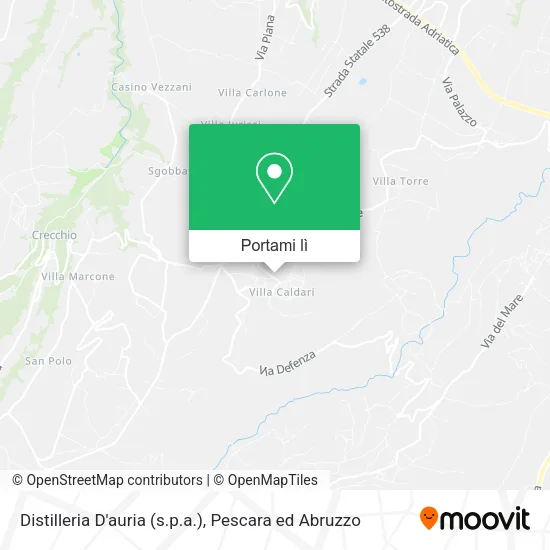 Mappa Distilleria D'auria (s.p.a.)