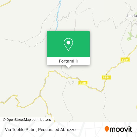 Mappa Via Teofilo Patini