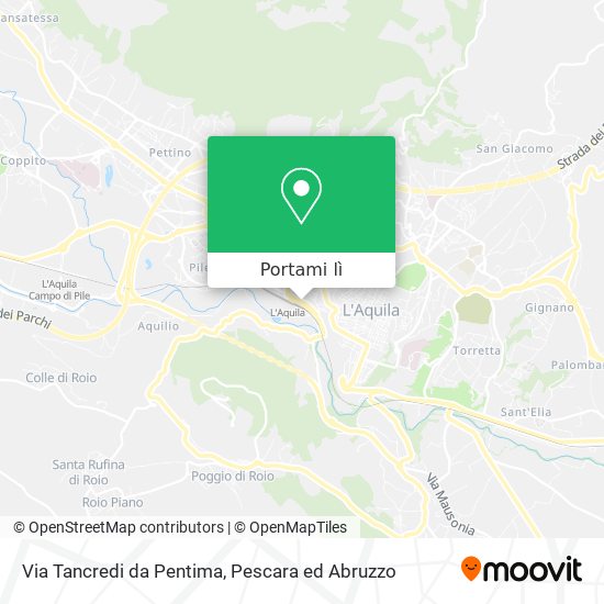 Mappa Via Tancredi da Pentima