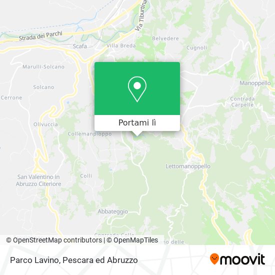 Mappa Parco Lavino