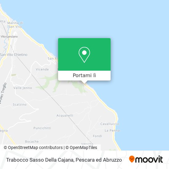 Mappa Trabocco Sasso Della Cajana