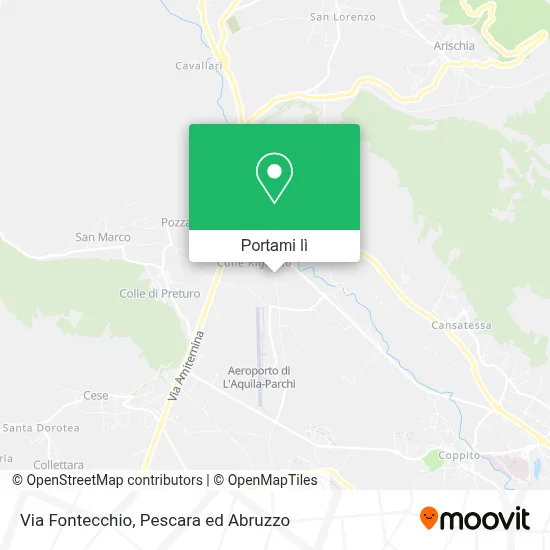Mappa Via Fontecchio