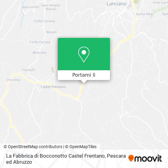 Mappa La Fabbrica di Bocconotto Castel Frentano