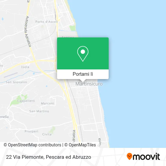 Mappa 22 Via Piemonte