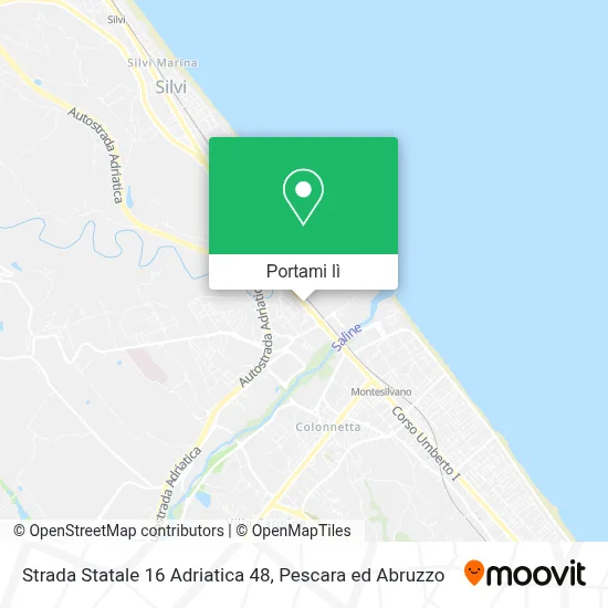 Mappa Strada Statale 16 Adriatica  48