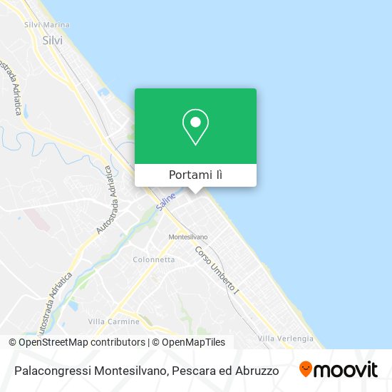 Mappa Palacongressi Montesilvano