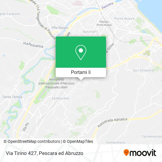 Mappa Via Tirino  427