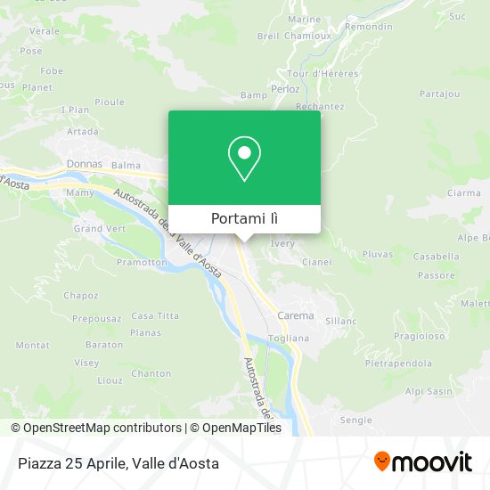 Mappa Piazza 25 Aprile