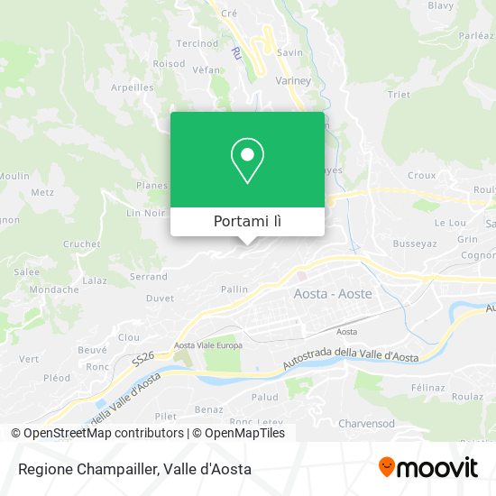 Mappa Regione Champailler