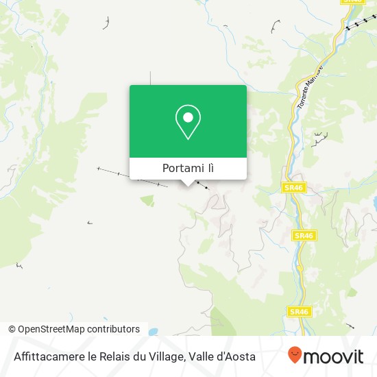 Mappa Affittacamere le Relais du Village