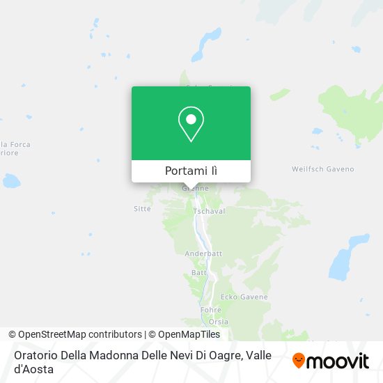 Mappa Oratorio Della Madonna Delle Nevi Di Oagre