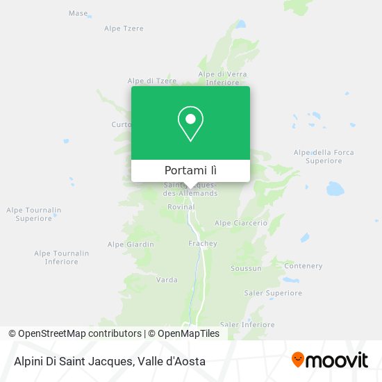 Mappa Alpini Di Saint Jacques