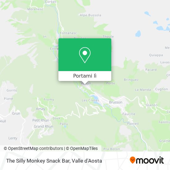 Mappa The Silly Monkey Snack Bar