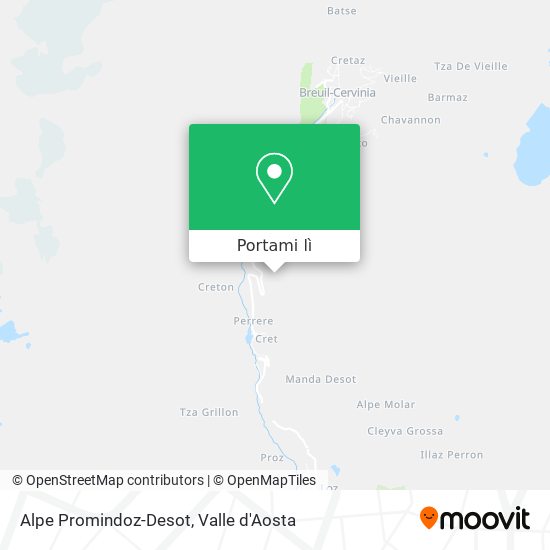 Mappa Alpe Promindoz-Desot