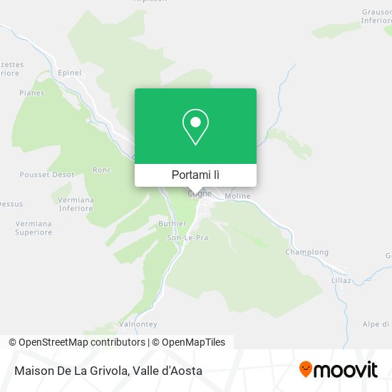 Mappa Maison De La Grivola