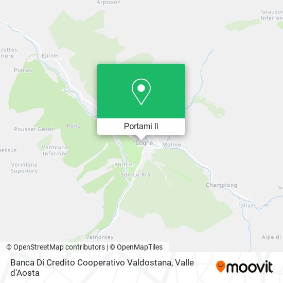 Mappa Banca Di Credito Cooperativo Valdostana