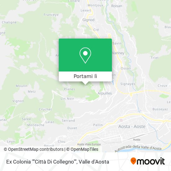 Mappa Ex Colonia ""Città Di Collegno""