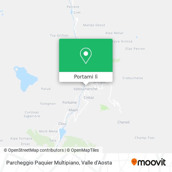 Mappa Parcheggio Paquier Multipiano