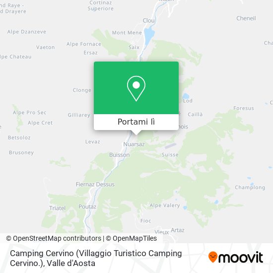 Mappa Camping Cervino (Villaggio Turistico Camping Cervino.)