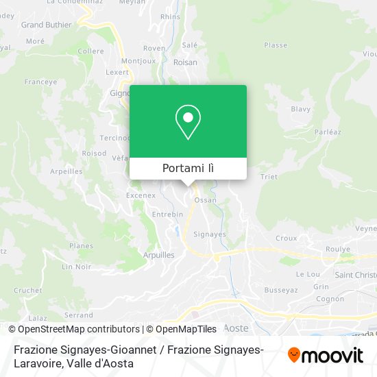 Mappa Frazione Signayes-Gioannet / Frazione Signayes-Laravoire