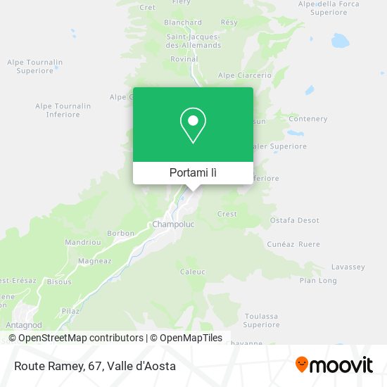 Mappa Route Ramey, 67