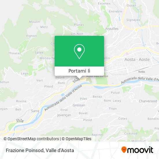 Mappa Frazione Poinsod