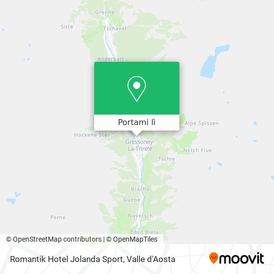 Mappa Romantik Hotel Jolanda Sport
