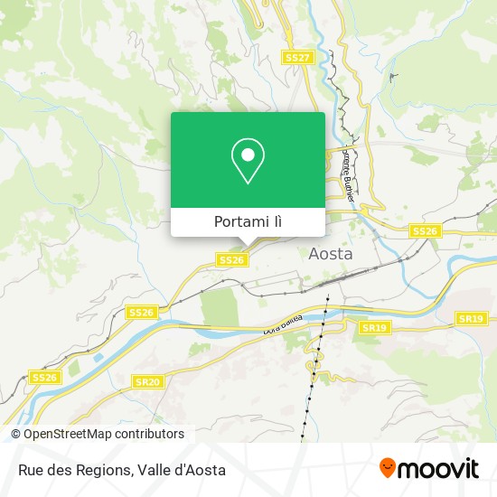 Mappa Rue des Regions