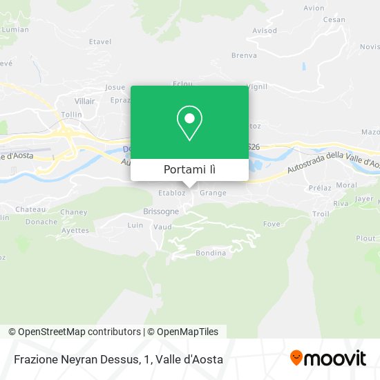 Mappa Frazione Neyran Dessus, 1