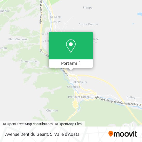 Mappa Avenue Dent du Geant, 5