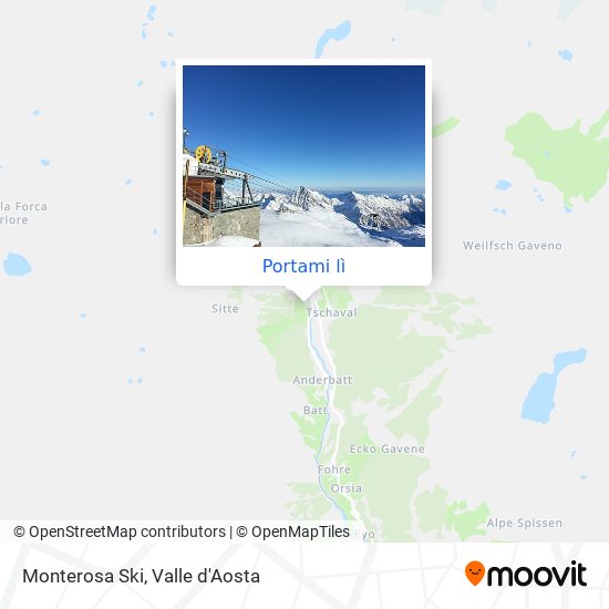 Mappa Monterosa Ski