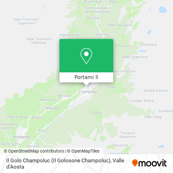 Mappa Il Golo Champoluc (Il Golosone Champoluc)