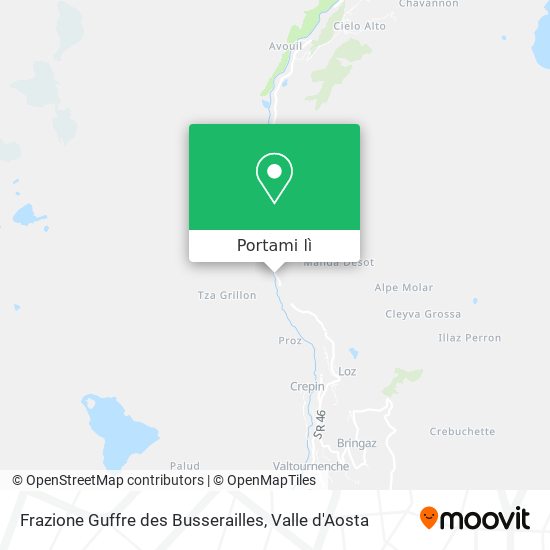 Mappa Frazione Guffre des Busserailles