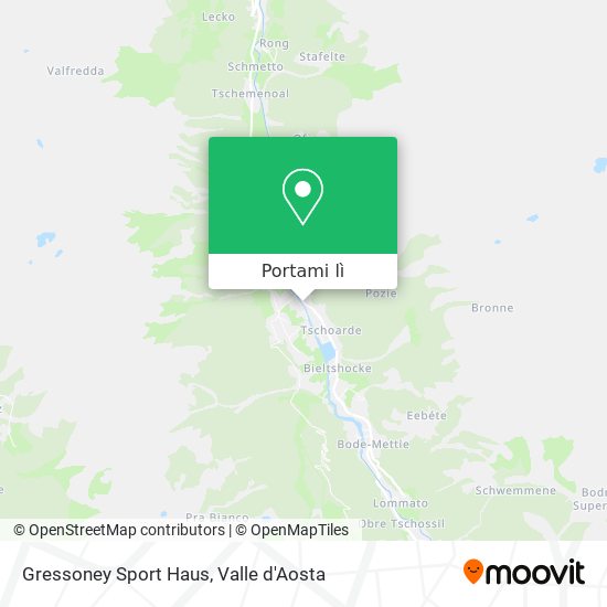 Mappa Gressoney Sport Haus