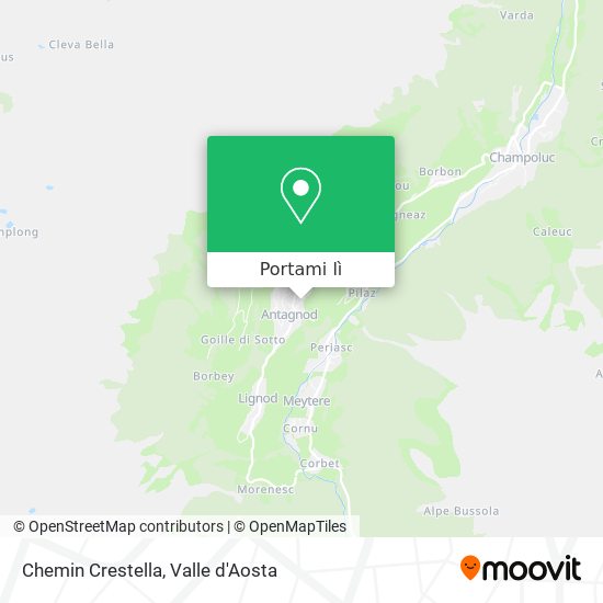 Mappa Chemin Crestella