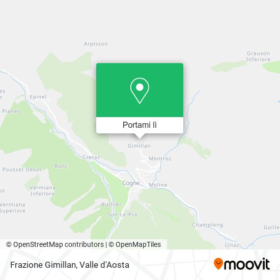 Mappa Frazione Gimillan