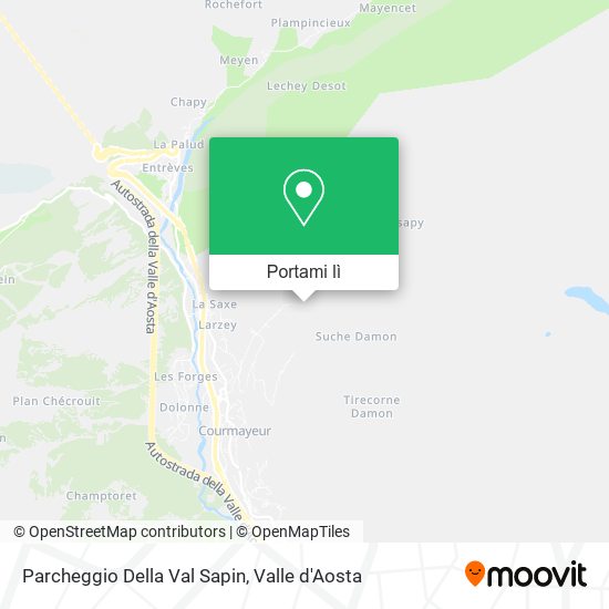 Mappa Parcheggio Della Val Sapin