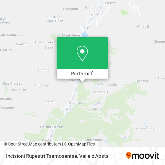 Mappa Incisioni Rupestri Tsamosentse