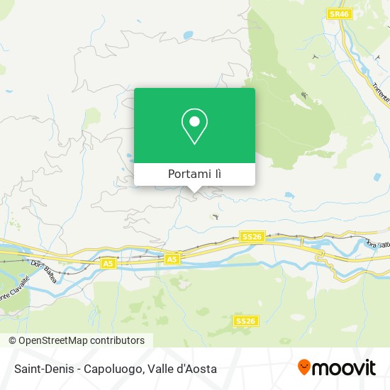 Mappa Saint-Denis - Capoluogo