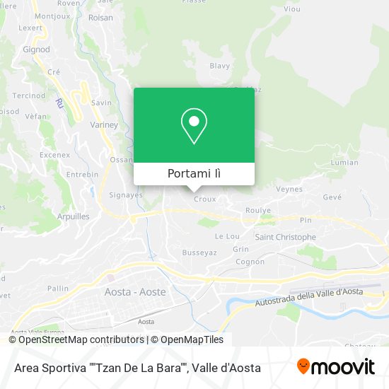 Mappa Area Sportiva ""Tzan De La Bara""