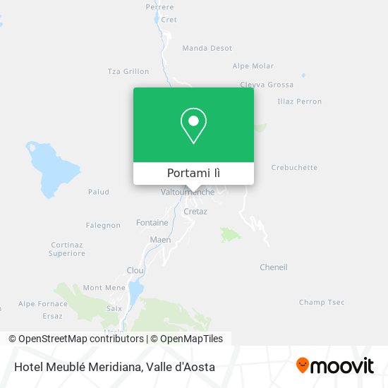 Mappa Hotel Meublé Meridiana