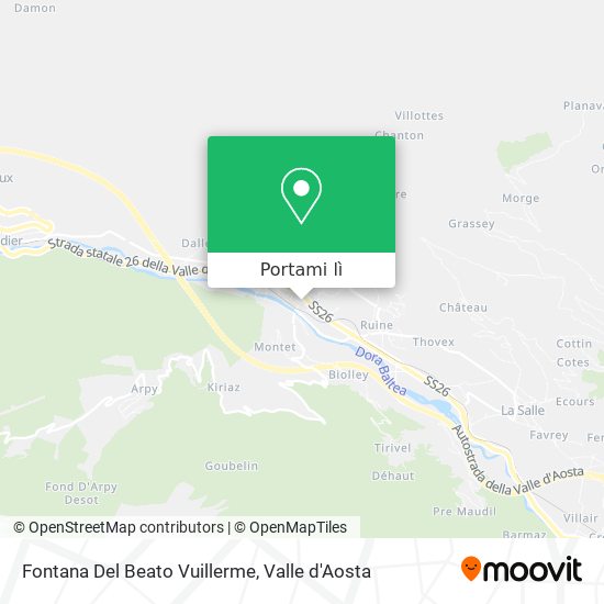 Mappa Fontana Del Beato Vuillerme