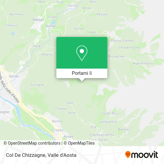 Mappa Col De Chizzagne