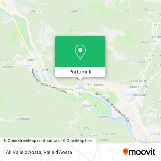 Mappa Ail Valle d'Aosta