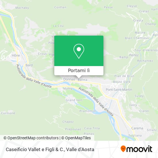 Mappa Caseificio Vallet e Figli & C.