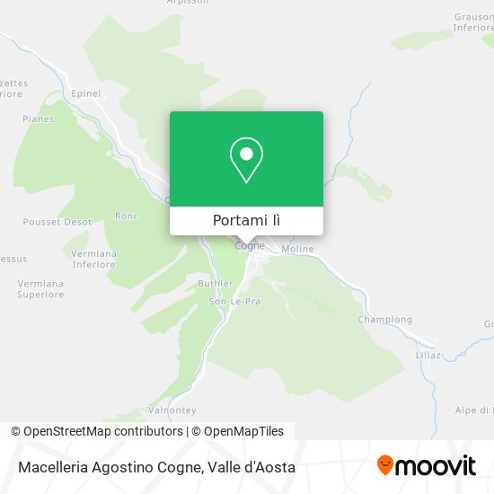 Mappa Macelleria Agostino Cogne