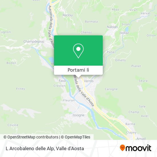 Mappa L Arcobaleno delle Alp